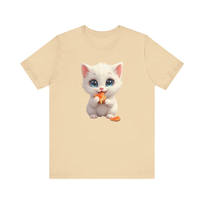 Cute Kitten Eating T-Shirt Unisex