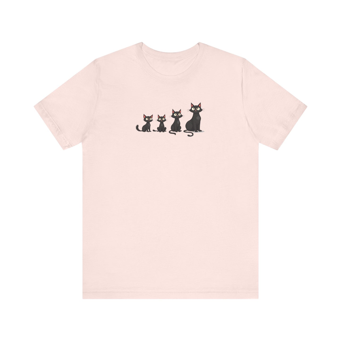Cute Black Cat Family T-Shirt