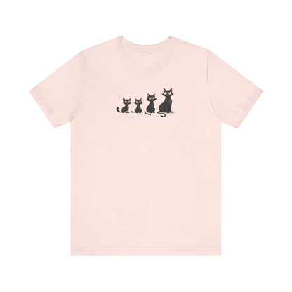 Cute Black Cat Family T-Shirt