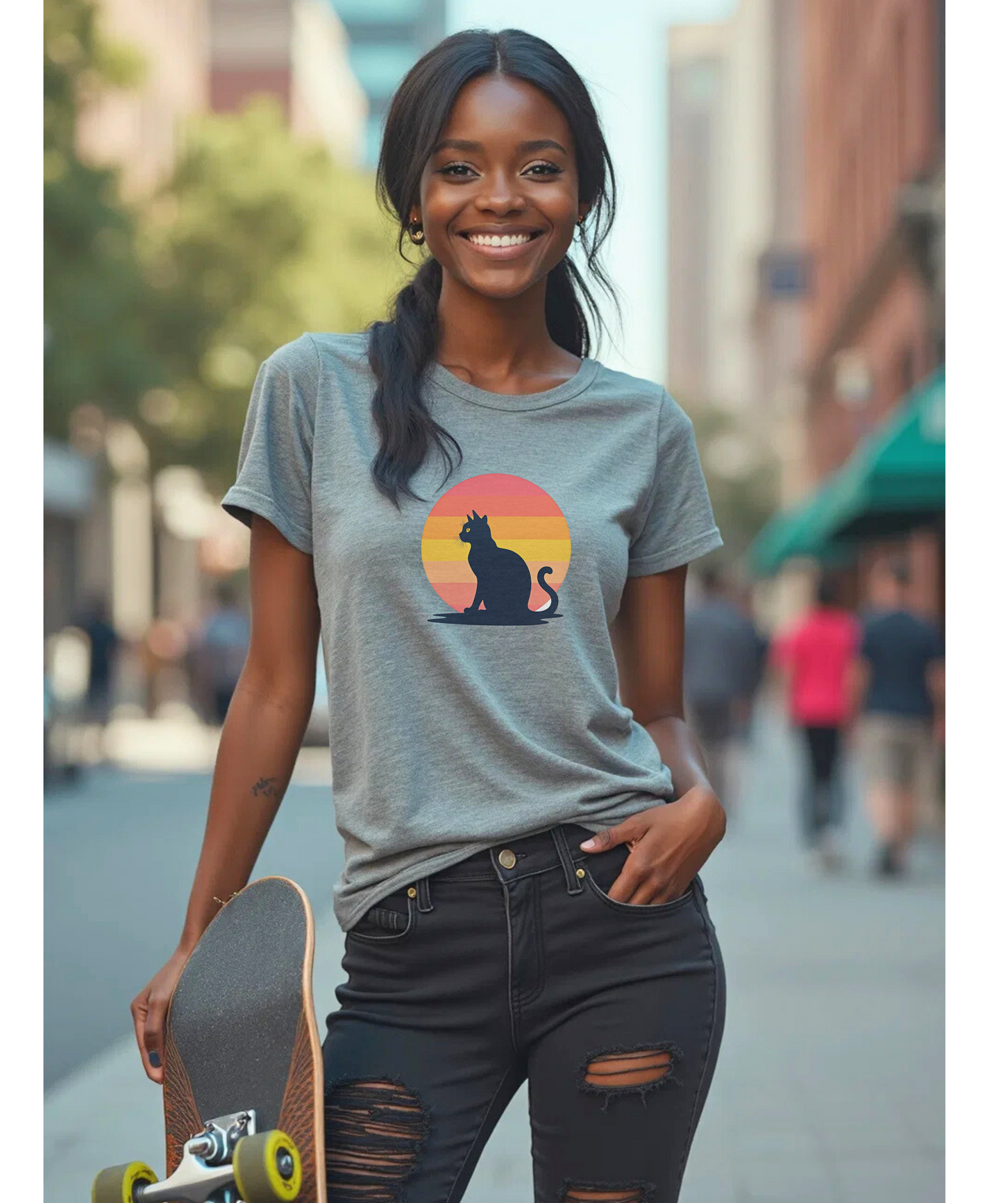 Black Cat Graphic T-Shirt