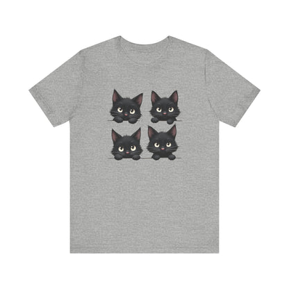 Cute Black Cats T-Shirt Unisex