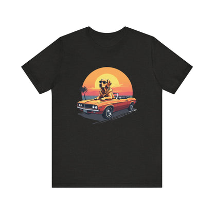 Vintage Sunset Dog T-Shirt Unisex