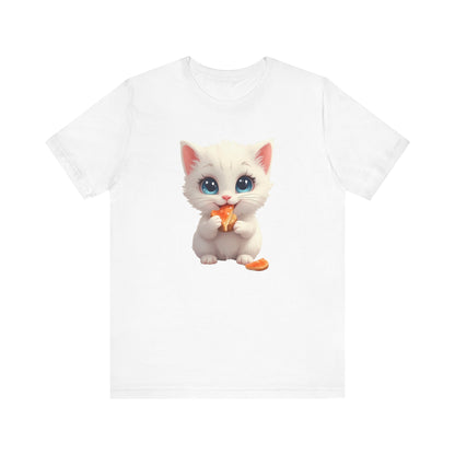 Cute Kitten Eating T-Shirt Unisex