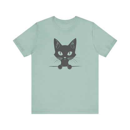 Cute Cat Peeking T-Shirt Unisex