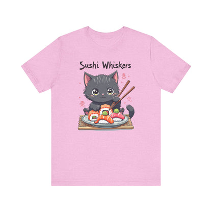Cute Cat Eating Sushi T-Shirt