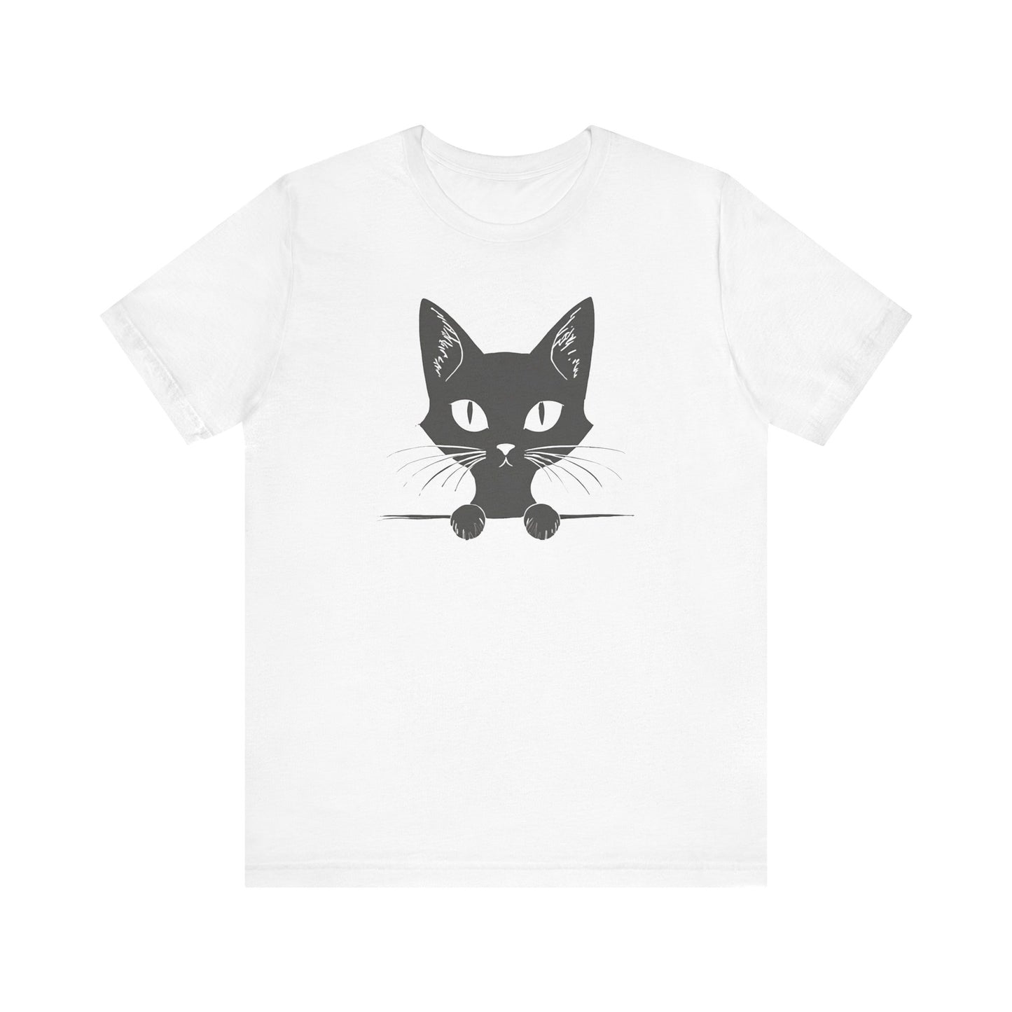 Cute Cat Peeking T-Shirt Unisex